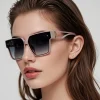 lunettes de soleil pour femmes été uv lunettes de soleil 2025 grand cadre nouveau à la mode visage rond internet célébrité lunettes 715