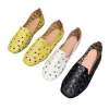 chaussures plates peu profondes pour femmes, mocassins à enfiler, confortables et respirantes