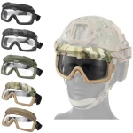 Lunettes de soleil de sport pour hommes et femmes, 2 Modes, lunettes Airsoft, Protection des yeux pour randonnée, équipement de chasse et de Paintball