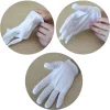 12 paires de gants en coton blanc pour les mains sèches, gants de travail hydratants pour l'inspection de l'eczéma, gants en tissu lavables et extensibles