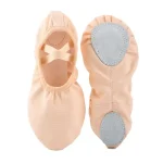 Simple professionnel Yoga danse latine chaussures plates souples formation enfants toile filles chaussures chaussures de danse chaussures plates filles chaussures de Ballet