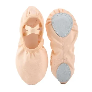 Simple professionnel Yoga danse latine chaussures plates souples formation enfants toile filles chaussures chaussures de danse chaussures plates filles chaussures de Ballet