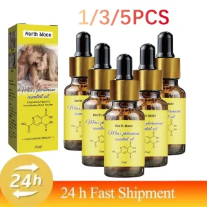 Huile de parfum de phéromone naturelle, attirant pour hommes et femmes, parfum sexuellement stimulant, Sexy, tentation, flirt, 1/3/5 pièces