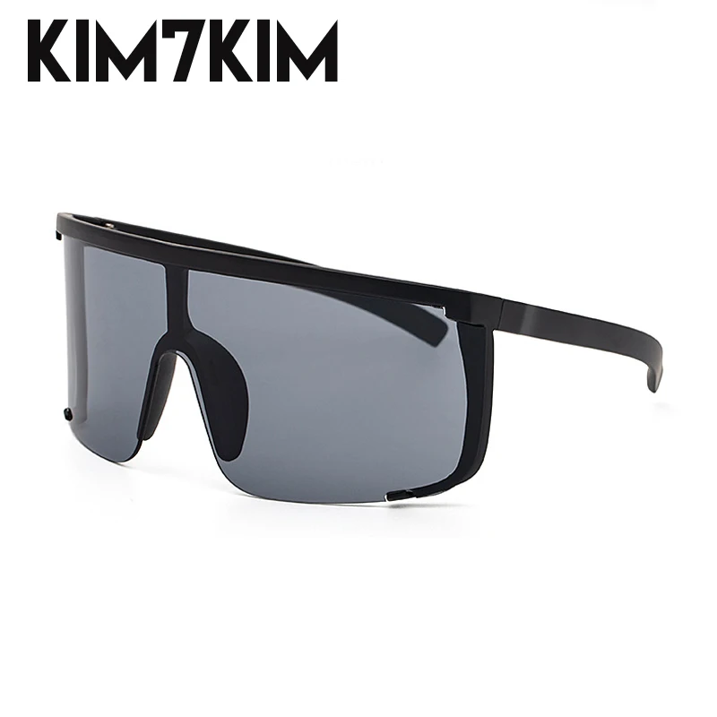 Lunettes De soleil De sport surdimensionnées hommes femmes 2025 mode une pièce lunettes De soleil mâle Vintage coupe-vent Rectangle lunettes De soleil Gafas De Sol