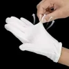 gants de protection en coton pour patients dermatite, gants de protection très élastiques pour le travail du jardinage, mitaines doublées blanches, outil de nettoyage