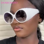 Lunettes De soleil rondes Steampunk pour femmes et hommes, nouvelle mode, Design futuriste, photographie De rue, fête amusante, UV400 Gafas De Sol