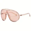 lunettes de soleil carrées surdimensionnées pour femmes et hommes, punk, mode, grand cadre, vintage, cyclisme, nuances rétro dégradées, uv400