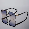 GM LUMIAS lunettes de soleil surdimensionnées semi-sans monture hommes mode Vintage dégradé nuances décontractées marque de luxe Design lunettes de soleil en plein air