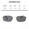 lunettes de soleil classiques étroites pour hommes, mode luxe pour femmes, petites lunettes de soleil rectangulaires, lunettes de conduite vintage, nuances uv400