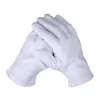 1 paire de gants en coton blanc, travail pour les mains sèches, Film de manipulation, gants de SPA, gants d&rsquo;inspection cérémonie