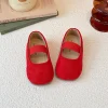 ballerines pour filles couleur bonbon daim bande élastique enfants princesse chaussures printemps peu profond loisirs à la mode enfants mary janes 23 34