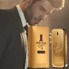 parfum d'extrait de brique d'or golden million, 50ml/100ml, parfum woody longue durée pour hommes, coffret cadeau de parfum de luxe premium