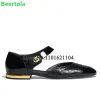 chaussures plates à bout rond pour femmes, chaussures élégantes et simples, design de luxe, lanière à la cheville, peu profondes, assorties avec tout, pour filles