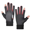 gants pour hommes automne cyclisme hiver deux doigts velours chaud antidérapant mâle imperméable sport écran tactile randonnée gants de pêche