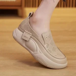 Baskets confortables en maille pour femmes, chaussures plates à plateforme souple, respirantes, décontractées, de marche, été