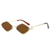 lunettes de soleil à monture personnalisée pour femmes, lunettes de soleil sexy polygonales pour dames, lunettes hip hop décontractées, marque de luxe, nouvelle mode