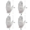 gants en coton blanc à doigts complets pour homme et femme, mitaines absorption de la sueur, pour serveurs, conducteurs, bijoux, travailleurs, 1 paire