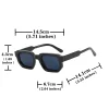hommes vintage rectangle cadre lunettes de soleil mode rétro lunettes de soleil marque de luxe design uv400 nuances lunettes femmes lunettes