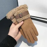 Gants pour femmes en hiver avec isolation épaisse pour la chaleur. Convient pour le cyclisme en plein air, le ski. Gants pour écran tactile.