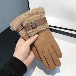 Gants pour femmes en hiver avec isolation épaisse pour la chaleur. Convient pour le cyclisme en plein air, le ski. Gants pour écran tactile.