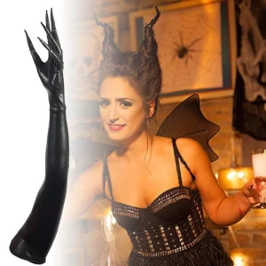 Gants en long émail populaires Glants Gloussy Gants pour Polonais Dancing Theme Event