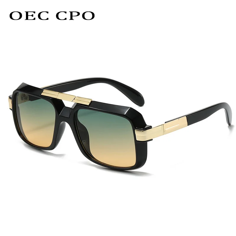 Lunettes De soleil carrées Punk surdimensionnées pour hommes et femmes, marque De luxe De styliste, grande monture, nuances, 2024