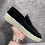 Hommes chaussures plates 2025 Simple mode bout rond givré résistant confortable solide quotidien trajet chaussures de marche espadrilles décontractées