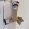 gants d'hiver chauds gants longs pour femmes polyvalents décontractés avec laine douce et capacité d'écran tactile à deux doigts gants longs