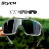 scvcn lunettes de cyclisme photochromiques vélo vélo de montagne golf uv400 lunettes de soleil sport lunettes de protection pour hommes femmes baseball