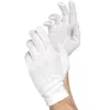 1pair white cotton gloves men formal tuxedo uniform gloves honor guard parade ceremony costume cosplay coin jewelry butler glove