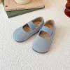 ballerines pour filles couleur bonbon daim bande élastique enfants princesse chaussures printemps peu profond loisirs à la mode enfants mary janes 23 34