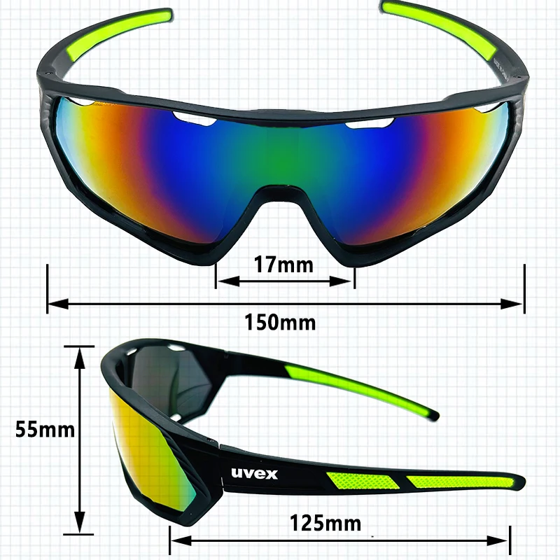 lunettes de soleil de cyclisme lunettes de sport pour femmes et hommes uv400 lunettes d'équitation vtt vélo de route vtt lunettes de vélo en plein air