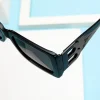 lunettes de soleil carrées chimdesigner pour femmes et hommes, lunettes de soleil classiques noires, nuances décoratives b rétro, marque de luxe