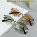 Lunettes de soleil à monture personnalisée pour femmes et hommes, lunettes de soleil polygonales, lunettes de soleil Hip-Hop décontractées, lunettes anti UV ChimOutdoors, UV400, nouveau