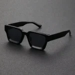 Lunettes de soleil unisexes en plastique, monture carrée, à la mode, pour la photographie de rue et les voyages à la plage, accessoires de conduite, 1 pièce