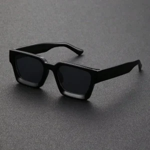 Lunettes de soleil unisexes en plastique, monture carrée, à la mode, pour la photographie de rue et les voyages à la plage, accessoires de conduite, 1 pièce