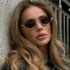 lunettes de soleil à monture personnalisée pour femmes, lunettes de soleil sexy polygonales pour dames, lunettes hip hop décontractées, marque de luxe, nouvelle mode