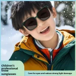 Lunettes de soleil pour garçons à la mode et légères, durables, confortables, résistantes aux UV, exquises, couvertes de neige, lunettes de soleil pour petites filles