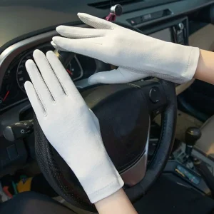 Gants fins en coton pour femme, protection anti-UV, écran tactile, équitation en plein air, conduite, protection solaire, respirants et coordonnants