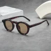 lunettes de soleil rétro rondes à petite monture, lunettes multicolores à la mode et tendance pour hommes et femmes, adaptées aux voyages en plein air, 1 pièce