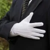 gants en coton blanc pour hommes, uniforme de smoking formel, garde d'honneur, costume de cérémonie de défilé, cosplay, pièce de monnaie, bijoux, gants de majordome