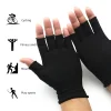 1 paire de gants demi doigt multifonctionnels pour hommes et femmes, gants de poignet en laine tricotée en coton résistants à l'usure