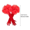 gants en velours à volants en dentelle pour patients de mariage, gants longs élégants, gants de coude et de bras, gants complets pour femmes, gants de fête pour patients, moufles provoqué, 55cm