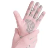 gants chauds pour femmes en hiver, sports à écran tactile, conduite en plein air, antidérapants, velours épais, gants d'équitation froids et coupe vent