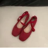 chaussures de ballet plates pour femmes, chaussures à la mode et polyvalentes, parker carré, chaussures à essence french mary, chaussures à enfiler, chaussures bonnet à semelle souple, été, nouveau
