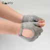Gants de Yoga antidérapants pour femmes, en coton, demi-doigt, respirants, pour cyclisme en plein air, vélo, Pilates, sport, pêche