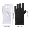 gants anti uv en gel, gants de protection professionnels pour manucure, protège les mains, nail art, gants extensibles sans doigts pour la maison et l'extérieur