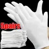 gants de travail blancs en coton doux pour manutention des mains sèches, de film, spa, de cérémonie, haute commande, outils de livres ménagers