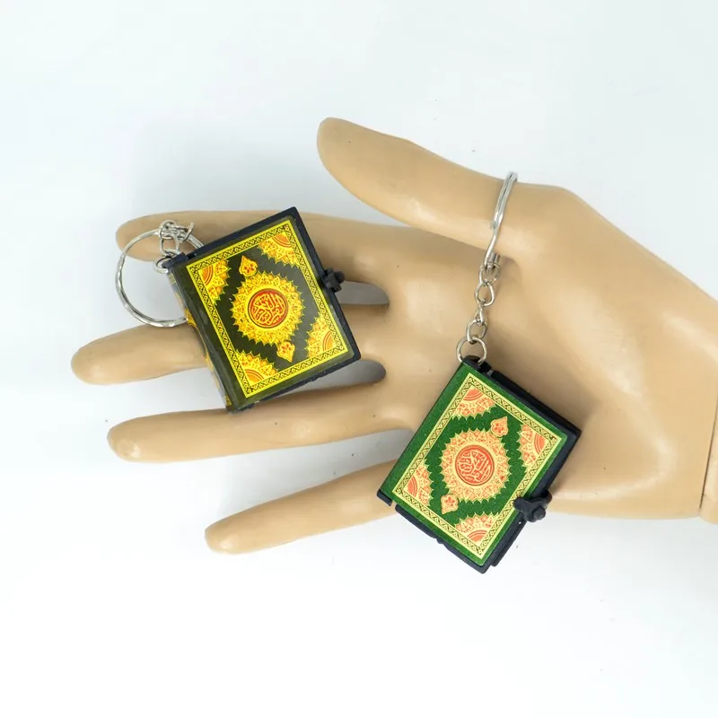 Mini Projecan Coran en Langue Arabe, Islam Musulman ALLAH, Vrai Papier Peut Lire, Pendentif Clé EquiFashion Bijoux Religieux, Nouveau – Image 5