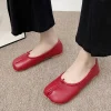 chaussures plates tabi ninja pour femmes, ballerines confortables en cuir, mocassins souples parker fendus, mocassins trotter japonais pour dames, 2024